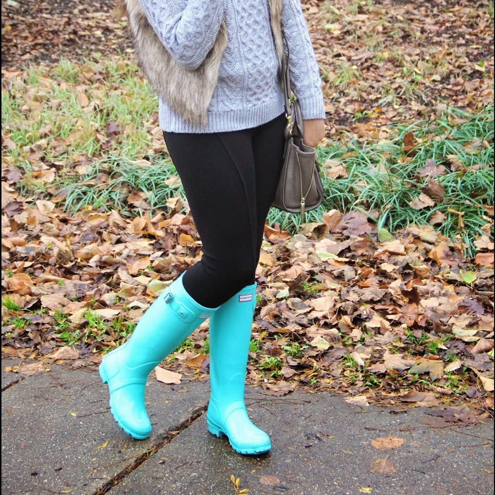 Tiffany Blue  Hunter Rainboots